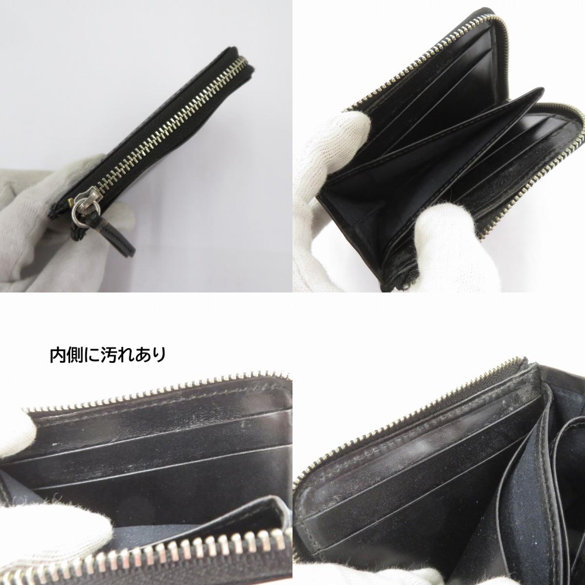 SLOW | スロウ bridle - L zip mini wallet - 財布 コインケース ブラック【瀬戸大橋店】