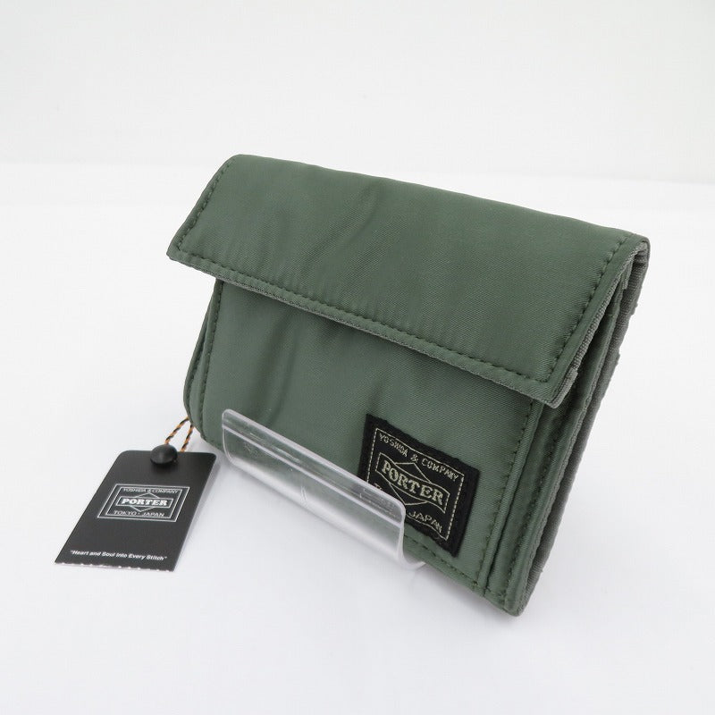 PORTER TANKER | ポータータンカー 三つ折り財布 622-78167 カーキ【瀬戸大橋店】