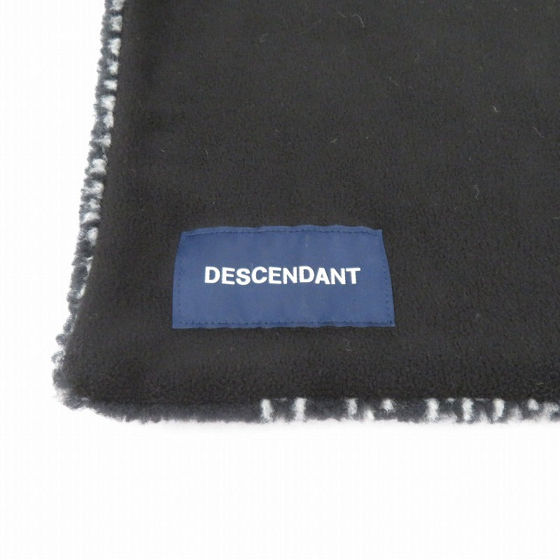 DESCENDANT | ディセンダント CATPR SCARF FIBERPILE/ HH×DCDT 24aw マフラー 242HHDS-AC01S ブラック【瀬戸大橋店】