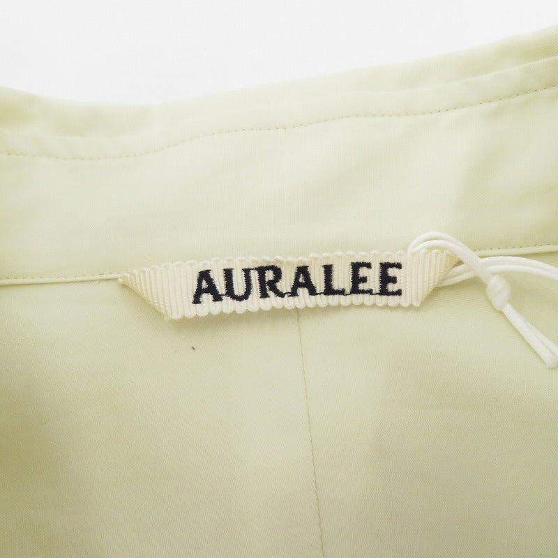 AURALEE | オーラリー WASHED FINX TWILL SHIRT 長袖シャツ A00S01TN アイボリー サイズ：3【瀬戸大橋店】