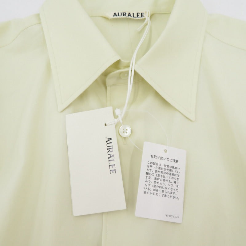 AURALEE | オーラリー WASHED FINX TWILL SHIRT 長袖シャツ A00S01TN アイボリー サイズ：3【瀬戸大橋店】
