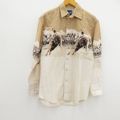 Wrangler | ラングラー 90'S 長袖シャツ ベージュ サイズ：M【瀬戸大橋店】