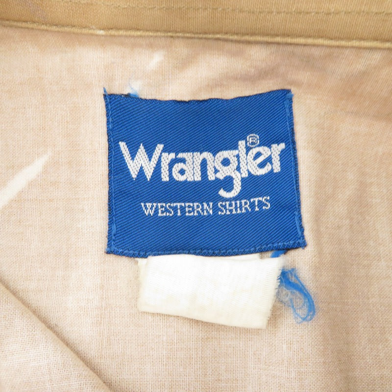 Wrangler | ラングラー 90'S 長袖シャツ ベージュ サイズ：M【瀬戸大橋店】
