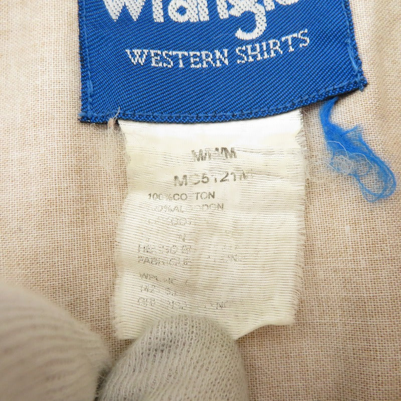 Wrangler | ラングラー 90'S 長袖シャツ ベージュ サイズ：M【瀬戸大橋店】
