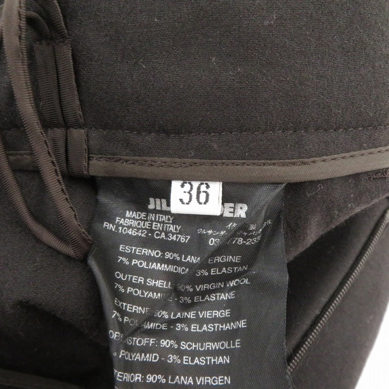 JIL SANDER | ジルサンダー ウールパンツ パンツ ブラウン サイズ：36【瀬戸大橋店】