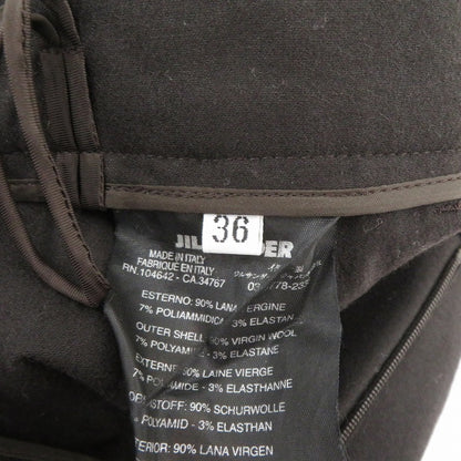 JIL SANDER | ジルサンダー ウールパンツ パンツ ブラウン サイズ：36【瀬戸大橋店】
