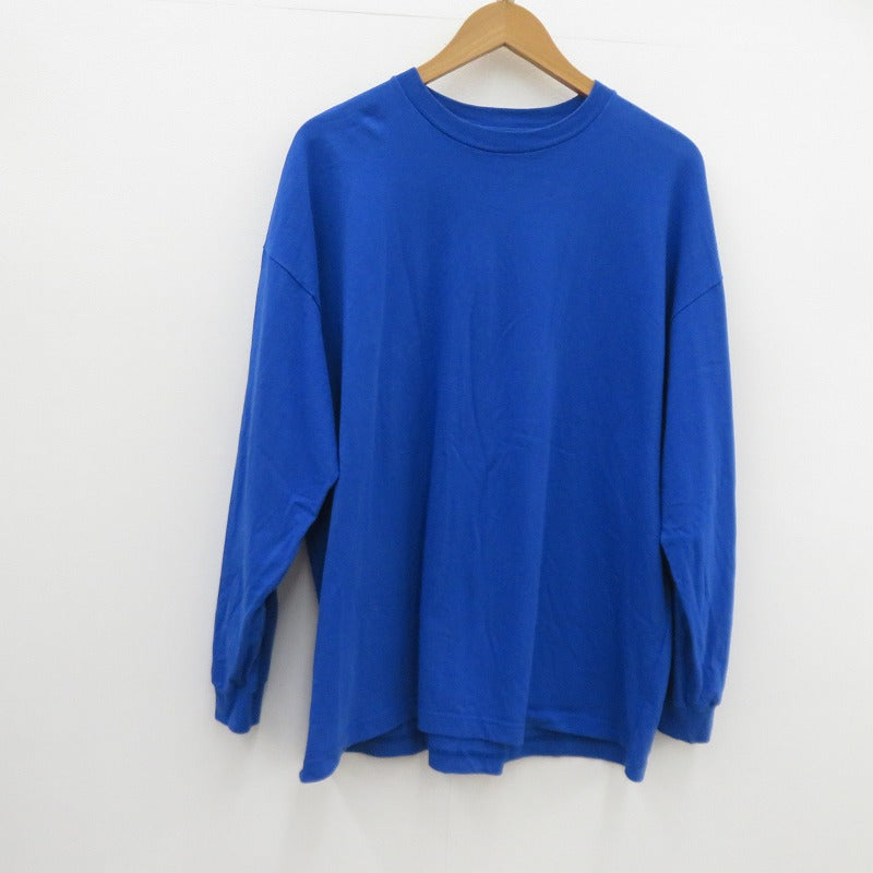 COOTIE | クーティー Garment Dyed Error Fit L/S Tee 24ss 長袖Ｔシャツ CTE-24S339 ブルー サイズ：S【瀬戸大橋店】