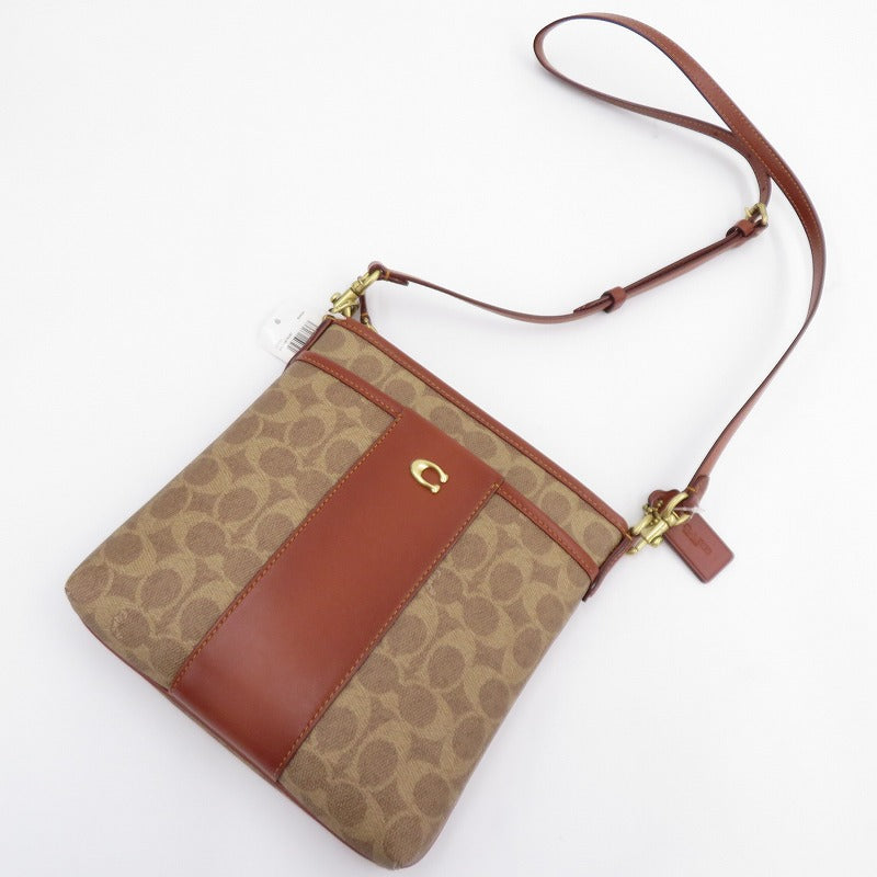 COACH | コーチ シグネチャー キット メッセンジャー クロスボディ ショルダーバッグ B2379-CC533 ブラウン【瀬戸大橋店】