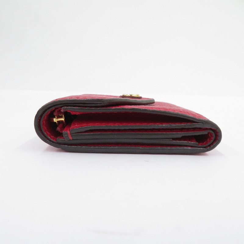 LOUIS VUITTON | ルイ・ヴィトン ポルトフォイユ・ゾエ モノグラム アンプラント 三つ折り財布 M58879 レッド【瀬戸大橋店】