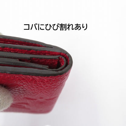 LOUIS VUITTON | ルイ・ヴィトン ポルトフォイユ・ゾエ モノグラム アンプラント 三つ折り財布 M58879 レッド【瀬戸大橋店】