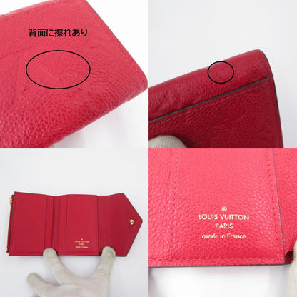 LOUIS VUITTON | ルイ・ヴィトン ポルトフォイユ・ゾエ モノグラム アンプラント 三つ折り財布 M58879 レッド【瀬戸大橋店】