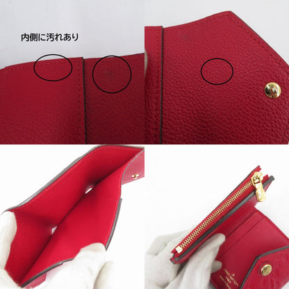 LOUIS VUITTON | ルイ・ヴィトン ポルトフォイユ・ゾエ モノグラム アンプラント 三つ折り財布 M58879 レッド【瀬戸大橋店】