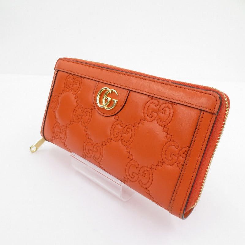 GUCCI | グッチ GGマトラッセ 長財布 723784 2184 オレンジ【瀬戸大橋店】
