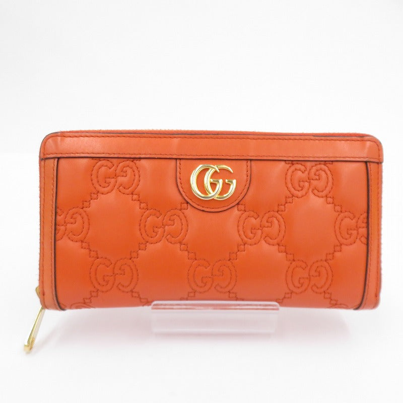 GUCCI | グッチ GGマトラッセ 長財布 723784 2184 オレンジ【瀬戸大橋店】