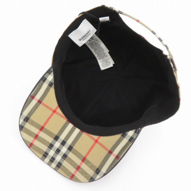 BURBERRY | バーバリー ヴィンテージチェックベースボールキャップ キャップ 8068041 ベージュ サイズ：L【瀬戸大橋店】