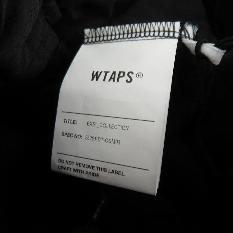 W)TAPS | ダブルタップス LEZ / 6P / TROUSERS / COTTON 25AW パンツ 252SPDT-CSM03 ブラック サイズ：2【瀬戸大橋店】