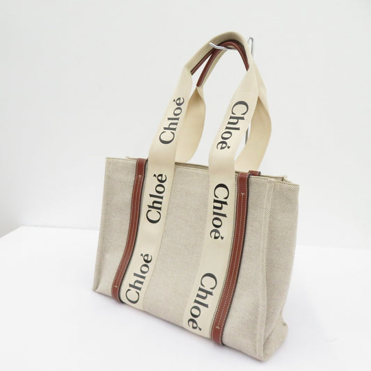 Chloe | クロエ WOODY ミディアム トート トートバッグ CHC22AS383I26 ベージュ【瀬戸大橋店】