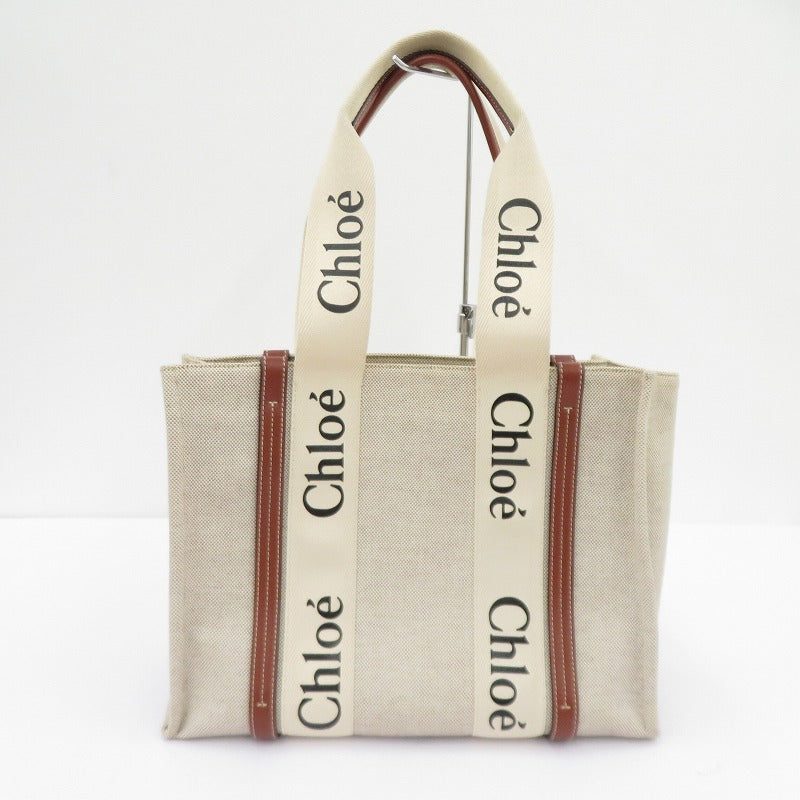 Chloe | クロエ WOODY ミディアム トート トートバッグ CHC22AS383I26 ベージュ【瀬戸大橋店】