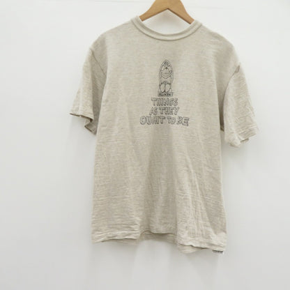 WARE HOUSE | ウェアハウス　ウエアハウス Yusuke Hanai THINGS AS THEY OUGHT TO BE TEE 半袖Ｔシャツ グレー サイズ：L【瀬戸大橋店】