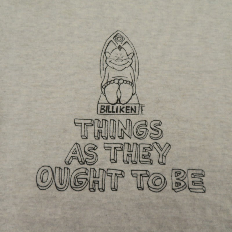 WARE HOUSE | ウェアハウス　ウエアハウス Yusuke Hanai THINGS AS THEY OUGHT TO BE TEE 半袖Ｔシャツ グレー サイズ：L【瀬戸大橋店】