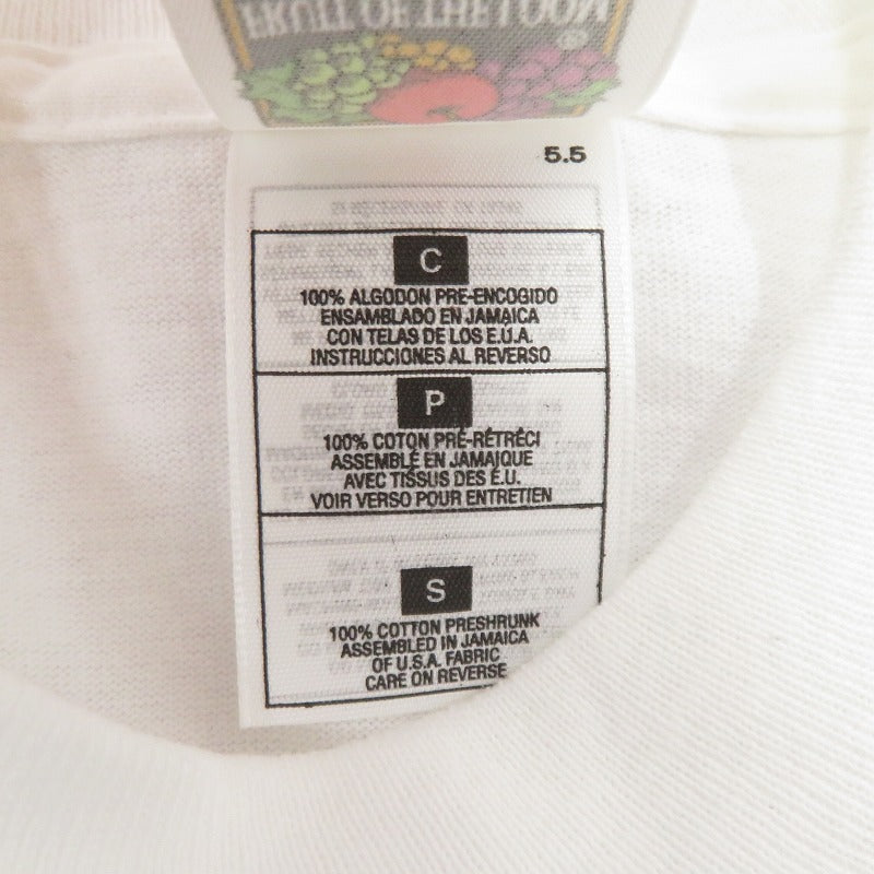 FRUIT OF THE LOOM | フルーツオブザルーム アレクサンドル・ロトチェンコ 半袖Ｔシャツ ホワイト サイズ：S【瀬戸大橋店】