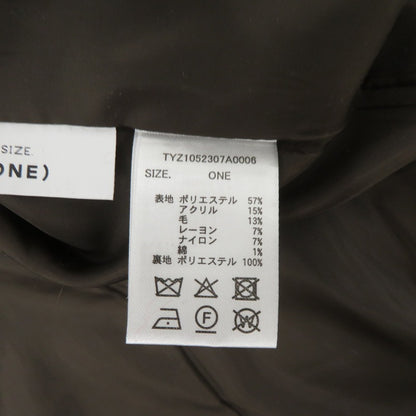 Ciaopanic | チャオパニック ツィードオーバージャケット その他アウター TYZ1052307A0006 サイズ：ONE SIZE ブラウン【瀬戸大橋店】