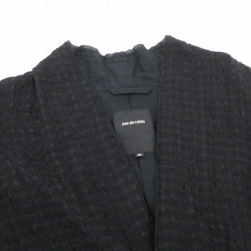 PASDE CALAIS | パドカレ ウールジャケット その他アウター ブラック サイズ：36【瀬戸大橋店】