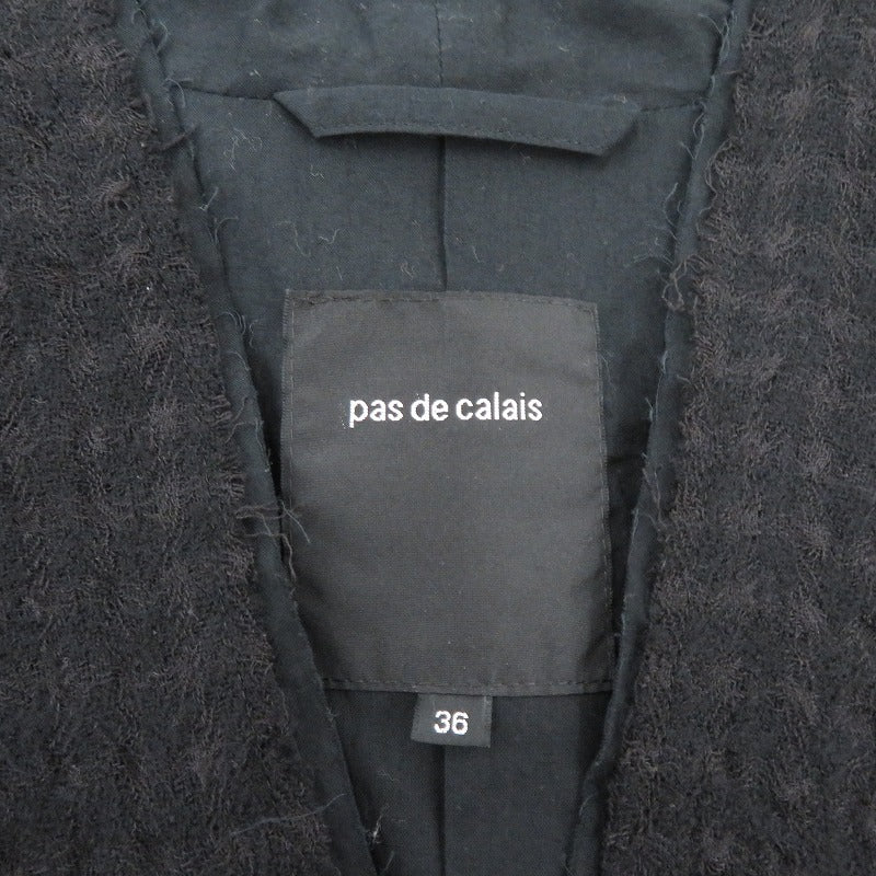 PASDE CALAIS | パドカレ ウールジャケット その他アウター ブラック サイズ：36【瀬戸大橋店】