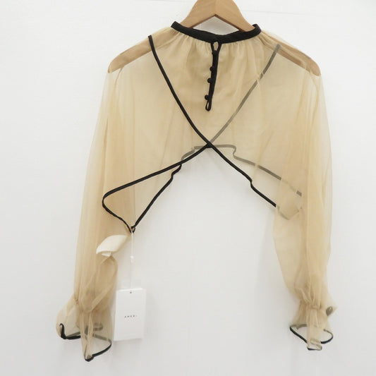 AMERI | アメリ 2WAY VEIL TULLE TOP チュールトップス その他トップス ベージュ サイズ：S【瀬戸大橋店】