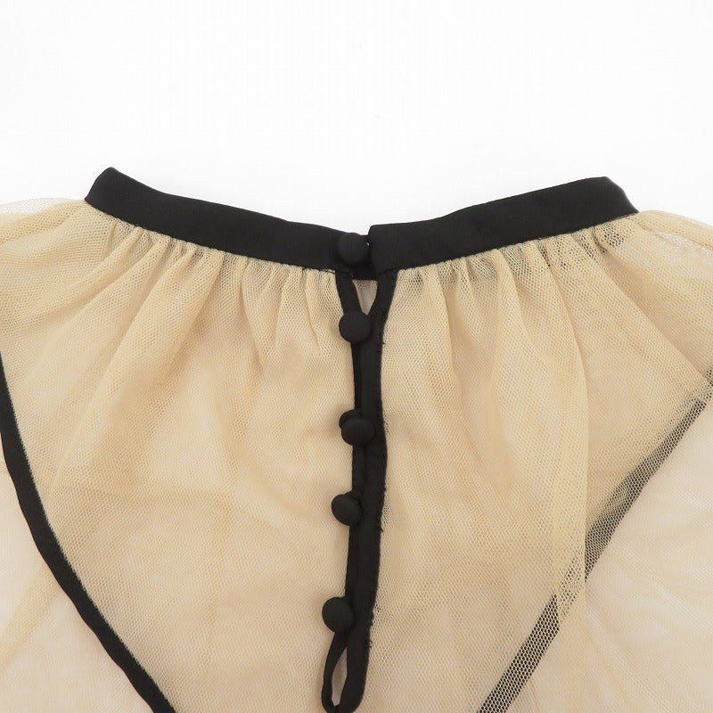 AMERI | アメリ 2WAY VEIL TULLE TOP チュールトップス その他トップス ベージュ サイズ：S【瀬戸大橋店】