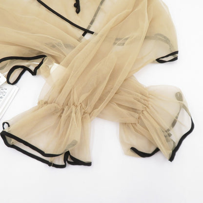 AMERI | アメリ 2WAY VEIL TULLE TOP チュールトップス その他トップス ベージュ サイズ：S【瀬戸大橋店】