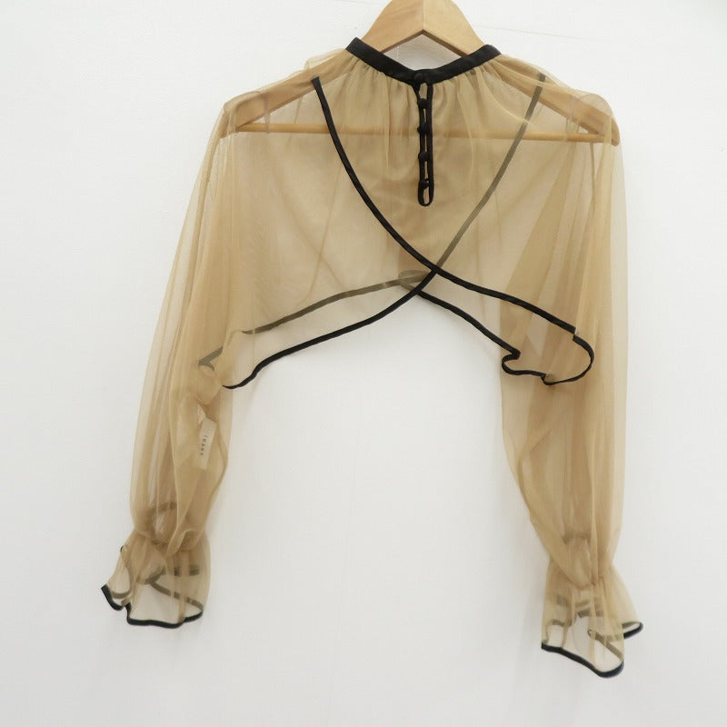 AMERI | アメリ MANY WAY AIRY VEIL DRESS ワンピース 01120530521 ブラック × ベージュ サイズ：S【瀬戸大橋店】