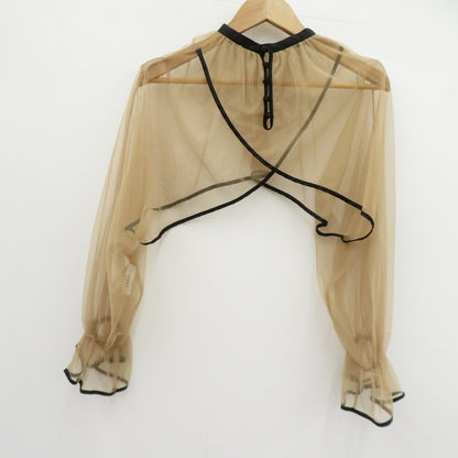 AMERI | アメリ MANY WAY AIRY VEIL DRESS ワンピース 01120530521 ブラック × ベージュ サイズ：S【瀬戸大橋店】