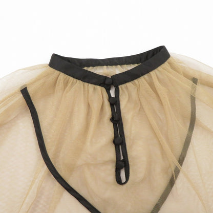AMERI | アメリ MANY WAY AIRY VEIL DRESS ワンピース 01120530521 ブラック × ベージュ サイズ：S【瀬戸大橋店】