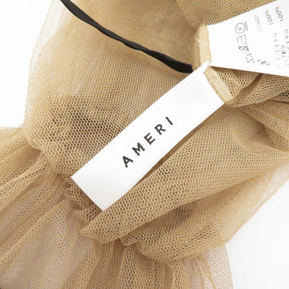 AMERI | アメリ MANY WAY AIRY VEIL DRESS ワンピース 01120530521 ブラック × ベージュ サイズ：S【瀬戸大橋店】
