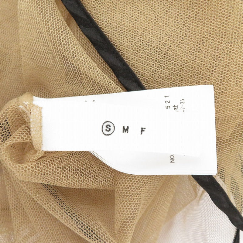 AMERI | アメリ MANY WAY AIRY VEIL DRESS ワンピース 01120530521 ブラック × ベージュ サイズ：S【瀬戸大橋店】