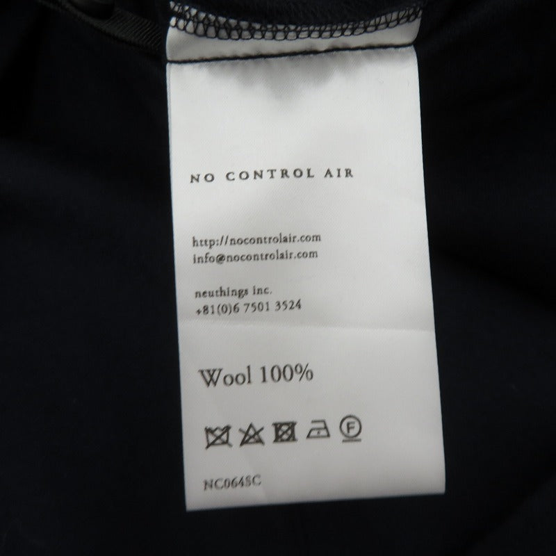 no control air | ノーコントロールエアー ウール ガウン その他アウター ネイビー サイズ：38【瀬戸大橋店】