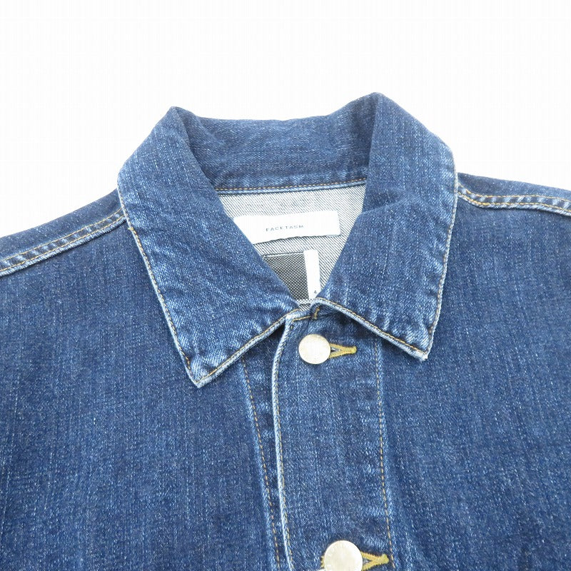 FACETASM | ファセッタズム ZIPPER DENIM JKT デニム KR-JK-M10 ネイビー サイズ：4【瀬戸大橋店】