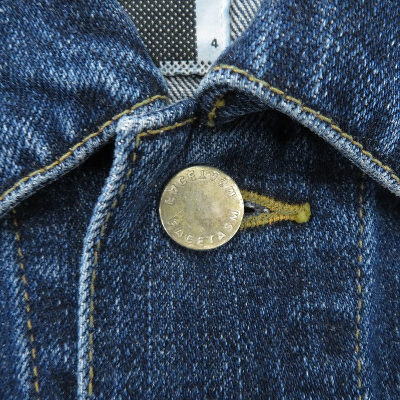 FACETASM | ファセッタズム ZIPPER DENIM JKT デニム KR-JK-M10 ネイビー サイズ：4【瀬戸大橋店】