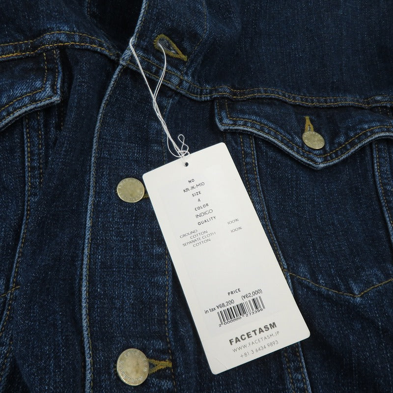 FACETASM | ファセッタズム ZIPPER DENIM JKT デニム KR-JK-M10 ネイビー サイズ：4【瀬戸大橋店】