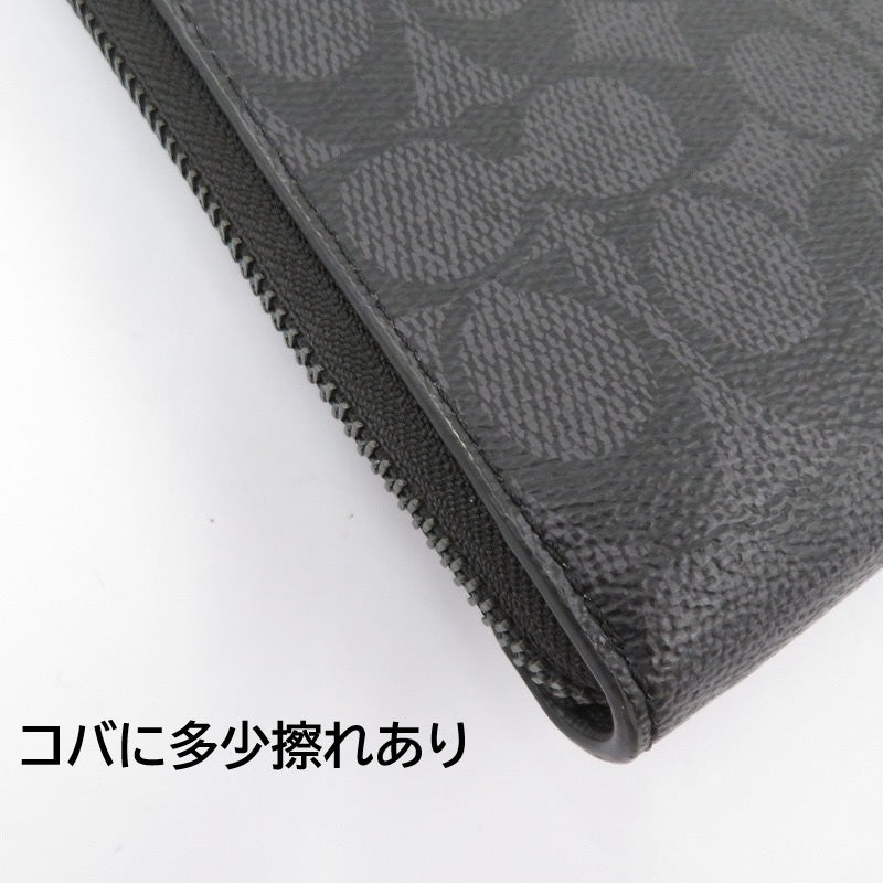 COACH | コーチ シグネチャー クラッチバッグ F2444-CW363 ブラック【瀬戸大橋店】