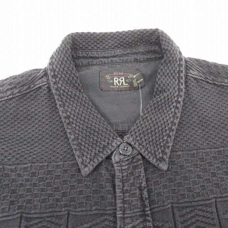 RRL(RALPH LAUREN) | ダブルアールエルラルフローレン 長袖シャツ MNRRKNI16820197 ブラック サイズ：XL【瀬戸大橋店】