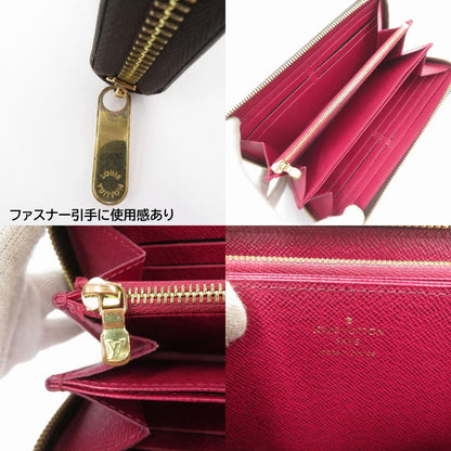 LOUIS VUITTON | ルイ・ヴィトン モノグラム ジッピー・ウォレット フューシャ 長財布 M41895 ブラウン【瀬戸大橋店】