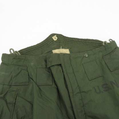 U.S.ARMY USN A-1 DECK PANT 70~80s ミリタリーパンツ パンツ オリーブ サイズ：M【瀬戸大橋店】