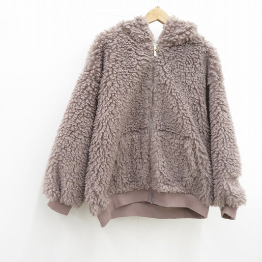 gelato pique | ジェラートピケ トイプードルボアパーカ ブルゾン PWFT225251 サイズ：ONE SIZE グレー【瀬戸大橋店】