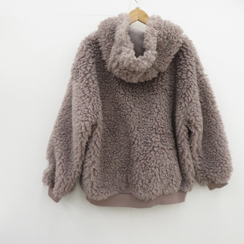 gelato pique | ジェラートピケ トイプードルボアパーカ ブルゾン PWFT225251 サイズ：ONE SIZE グレー【瀬戸大橋店】