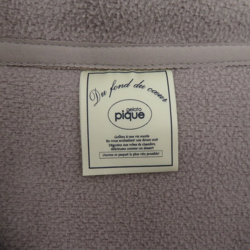 gelato pique | ジェラートピケ トイプードルボアパーカ ブルゾン PWFT225251 サイズ：ONE SIZE グレー【瀬戸大橋店】