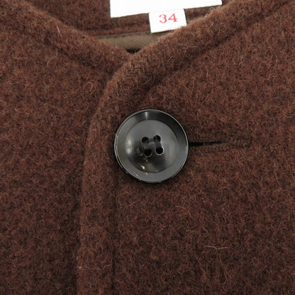 Danton | ダントン ウールモッサ ノーカラージャケット その他アウター JD-8903 WOM ブラウン サイズ：34【瀬戸大橋店】