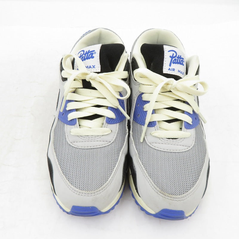 NIKE | ナイキ ×Patta AM90 スニーカー HF8814-002 サイズ:24.5cm グレー 24.5cm【瀬戸大橋店】