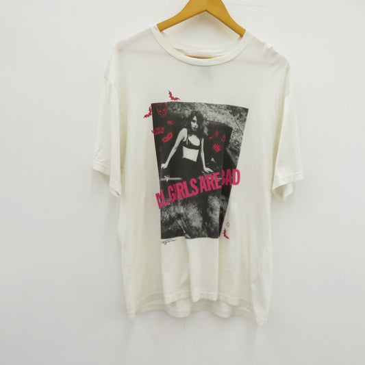 Thee Hysteric XXX | ジィヒステリックトリプルエックス NIAGARA/AGAB 半袖Ｔシャツ 06221CT10 ホワイト サイズ：L【瀬戸大橋店】